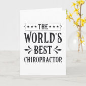 The World's Best Chiropractor Chiropractic Spine Kaart (Gele Bloem)