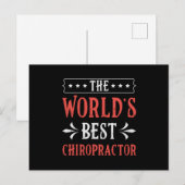 The World's Best Chiropractor Spine Chiropractic Briefkaart (Voorkant / Achterkant)
