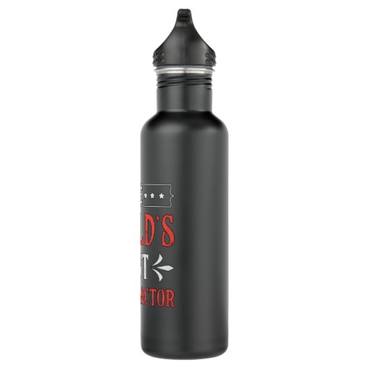 The World's Best Chiropractor Spine Chiropractic Waterfles (Rechts)