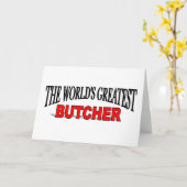 The World's Greatest Butcher Kaart (Gele Bloem)