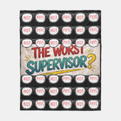 The Worst Supervisor? “Not Phyl” Fleece Blanket – Deken (Voorkant)