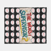 The Worst Supervisor? “Not Phyl” Fleece Blanket – Deken (Voorkant (Horizontaal))