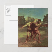 The Wrestlers, 1853 Briefkaart (Voorkant / Achterkant)