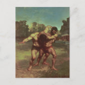 The Wrestlers, 1853 Briefkaart (Voorkant)