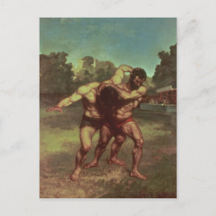 The Wrestlers, 1853 Briefkaart