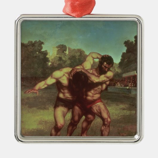 The Wrestlers, 1853 Metalen Ornament (Voorkant)