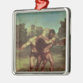 The Wrestlers, 1853 Metalen Ornament (Links)