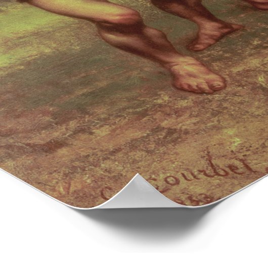 The Wrestlers, 1853 Poster (Hoek)