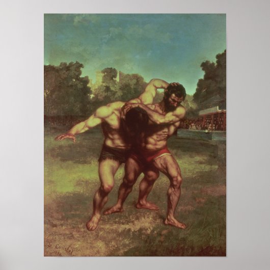 The Wrestlers, 1853 Poster (Voorkant)