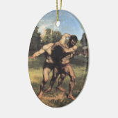 The Wrestlers Keramisch Ornament (Links)