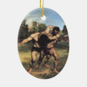 The Wrestlers Keramisch Ornament (Achterkant)