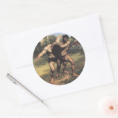 The Wrestlers Ronde Sticker (Envelop)