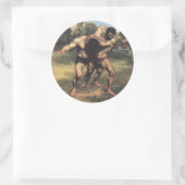 The Wrestlers Ronde Sticker (Tas)