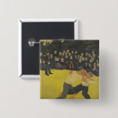 The Wrestling Bretons, c.1893 Vierkante Button 5,1 Cm (Voorkant /achterkant)