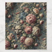 🌿 The Wretching Wreath – Gothic Victoriaans Wijn Etiket (Enkel label)