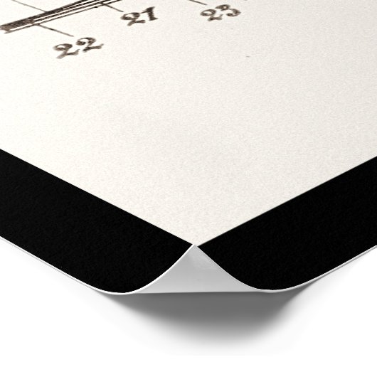 The Wright Brothers Airplane Patent Plans 1908 Poster (Hoek)