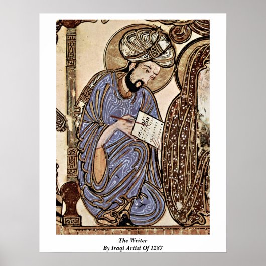 The Writer By Iraqi Artist Of 1287 Poster (Voorkant)