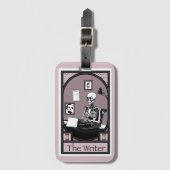 "The Writer" Tarotkaartontwerp Bagagelabel (Voorkant (verticaal))