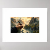 The Writer's Realm - Creëer kastelen met inkt en i Poster (Voorkant)