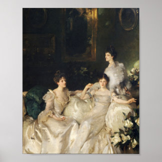 The Wyndham Sisters Lady Elcho, Mrs Adeane Poster