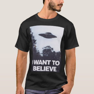 The XFiles I Wanto Believe grappig T-shirt