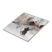 The Yard and Wash House, Carl Larsson Tegeltje (Zijkant)