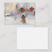 The Yard and Washhouse, 1895, door Carl Larsson Notitiekaartje (Voorkant / Achterkant)