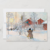 The Yard and Washhouse van Carl Larsson Bedankkaart (Voorkant)