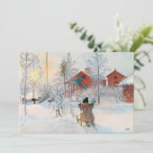 The Yard and Washhouse van Carl Larsson Bedankkaart (Staand voorkant)