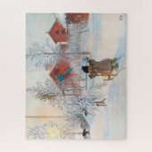 The Yard and Washhouse van Carl Larsson Legpuzzel (Verticaal)
