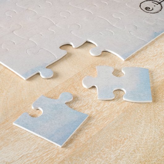 The Yard and Washhouse van Carl Larsson Legpuzzel (Zijkant)