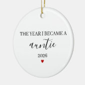 The Year I Became a Auntie, First Time Auntie Keramisch Ornament (Links)