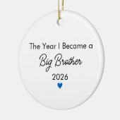 The Year I Became a Big Brother Christmas  Keramisch Ornament (Links)