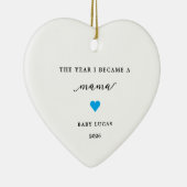 The Year I Became A Mama Baby Boy Ornament (Rechts)