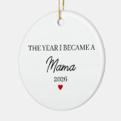 The Year I Became a Mama, First Time Mom Keramisch Ornament (Links)