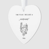 The Year I Became A Mama Gift Acrylic Ornament (voorkant)