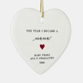 The Year I Became A Mama Gift Ornament (Rechts)