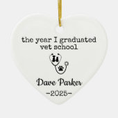 The Year I Graduated Vet School, Veterinary Gradua Keramisch Ornament (Voorkant)