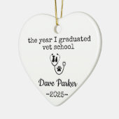 The Year I Graduated Vet School, Veterinary Gradua Keramisch Ornament (Links)