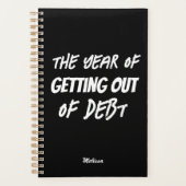 'The Year Of Getting Out Of Debt' Customizable  Planner (Voorkant)