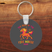 The Year Of The Fire Horse 2026 Celebration Design Sleutelhanger (Voorkant)