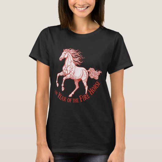 The Year Of The Fire Horse 2026 Celebration  T-shirt (Voorkant)