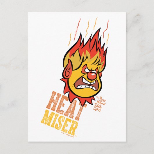 THE YEAR WITHOUT A SANTA CLAUS™ Heat Miser razend Feestdagenkaart (Voorkant)