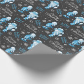 THE YEAR WITHOUT A SANTA CLAUS™ Snow Miser Pattern Cadeaupapier (Hoek)