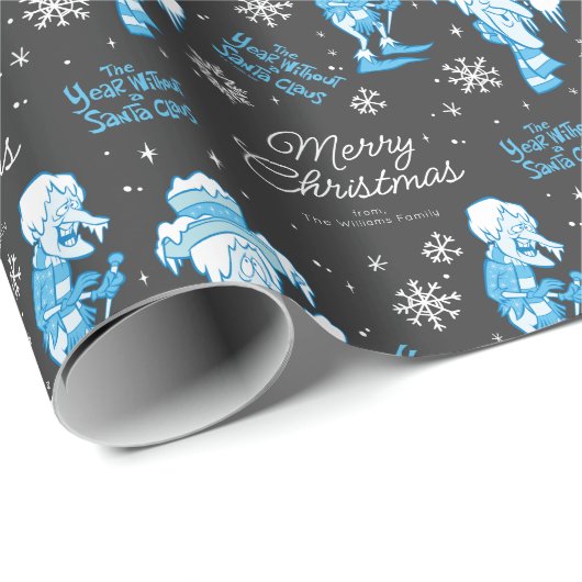 THE YEAR WITHOUT A SANTA CLAUS™ Snow Miser Pattern Cadeaupapier (Rol Hoek)
