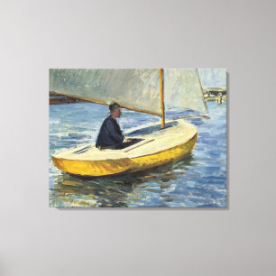 The Yellow Boat, 1891 - Gustave Caillebotte Canvas Afdruk