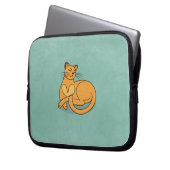 The Yellow Cat Laptop Sleeve (Voorkant Links)