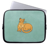 The Yellow Cat Laptop Sleeve (Voorkant)