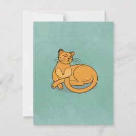 The Yellow Cat RSVP Kaartje