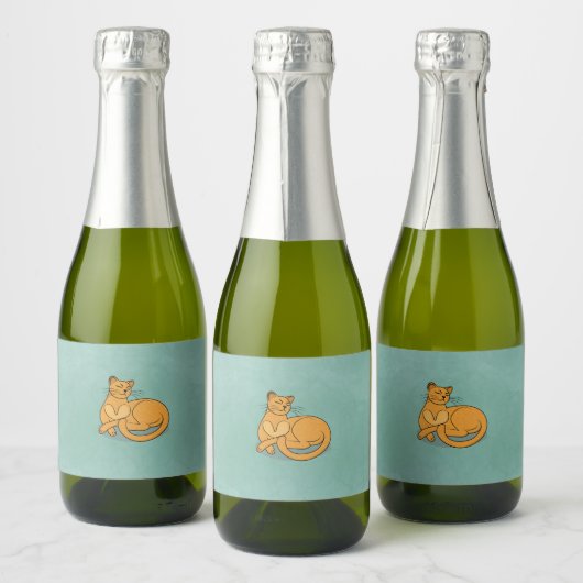The Yellow Cat Sparkling Wijnetiket (Flessen)